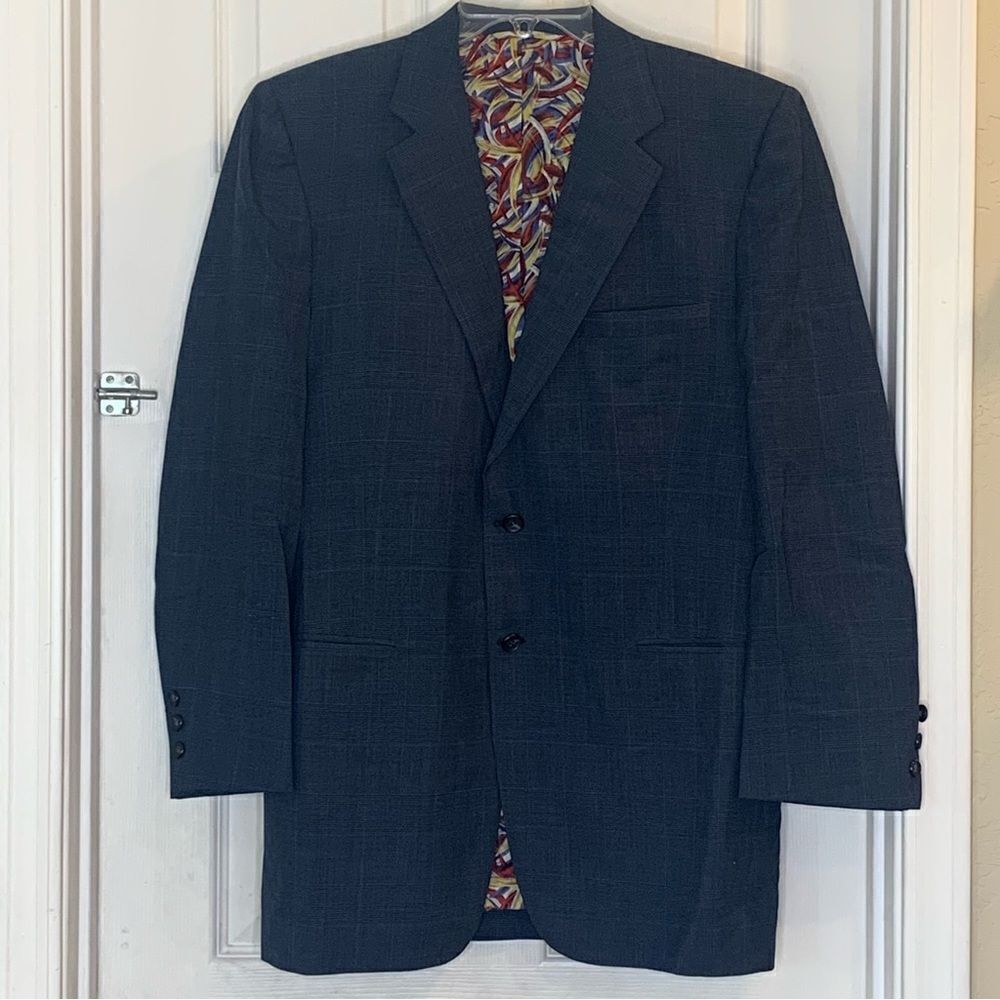 Vintage 1970 Men’s Navy Blue Sports Coat Size 42